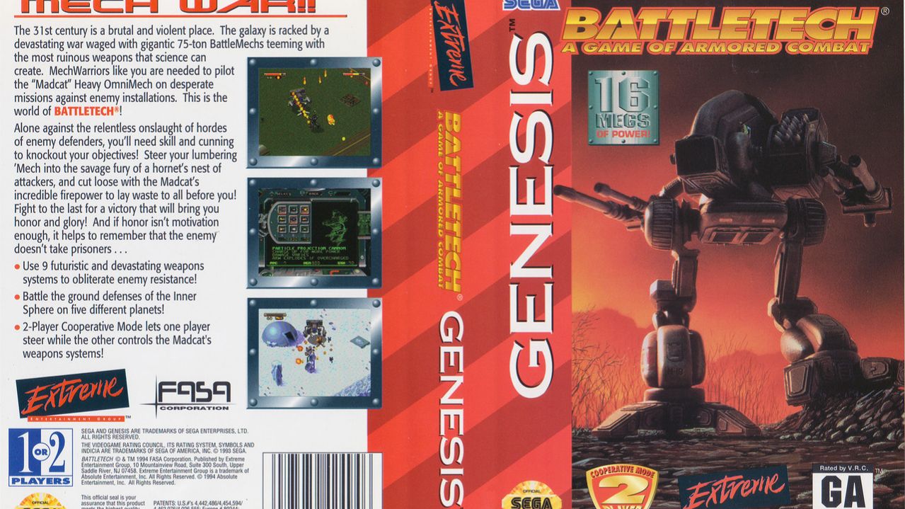 Sega Mega Drive 2 (Smd) 16-bit Battletech Полное Прохождение