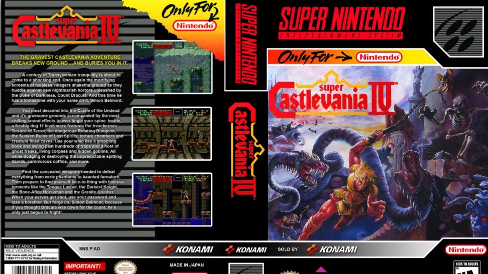 Super Nintendo (Snes) 16-bit Super Castlevania IV Полное Прохождение