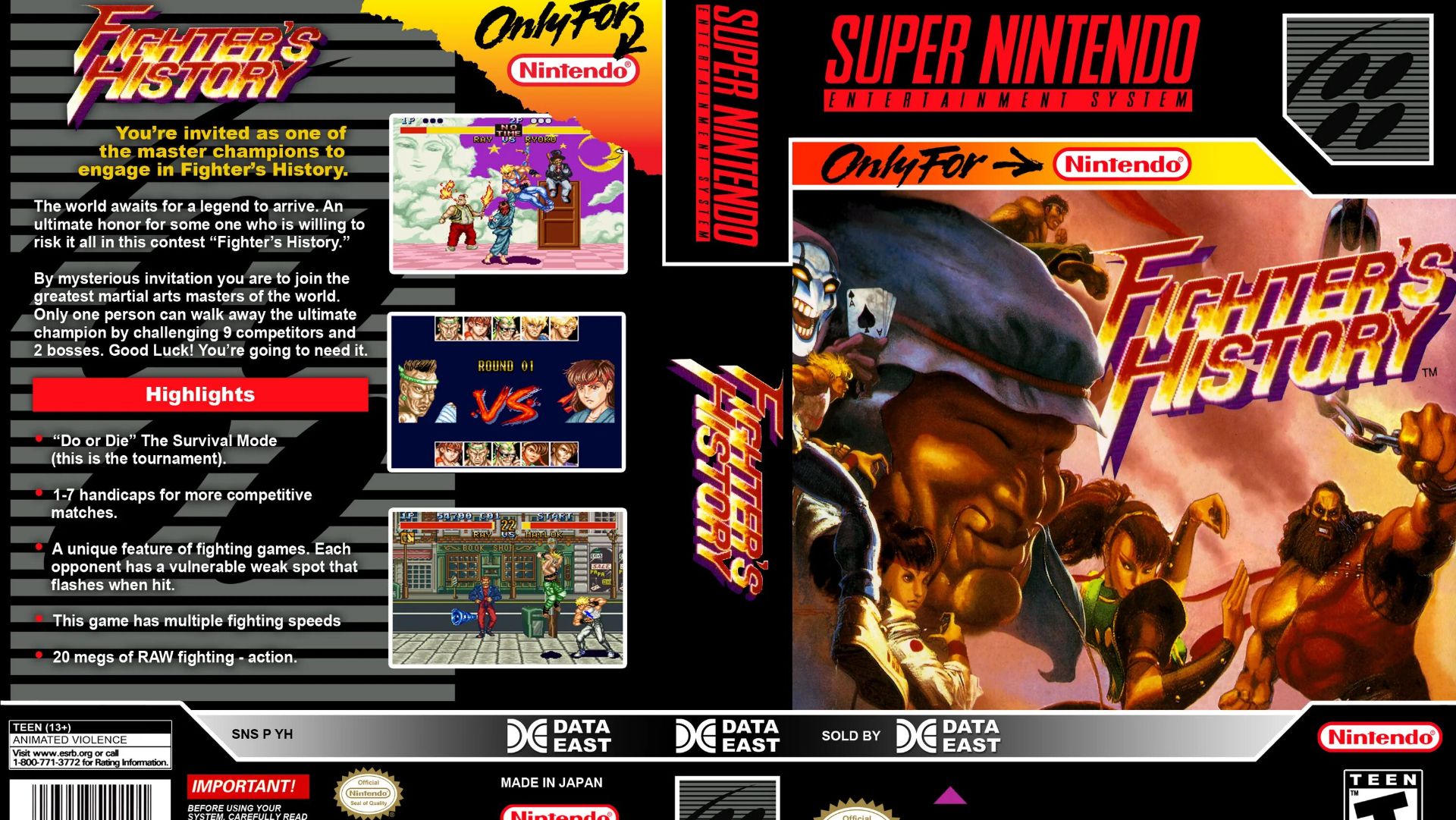 Super Nintendo (Snes) 16-bit Fighters History Полное Прохождение