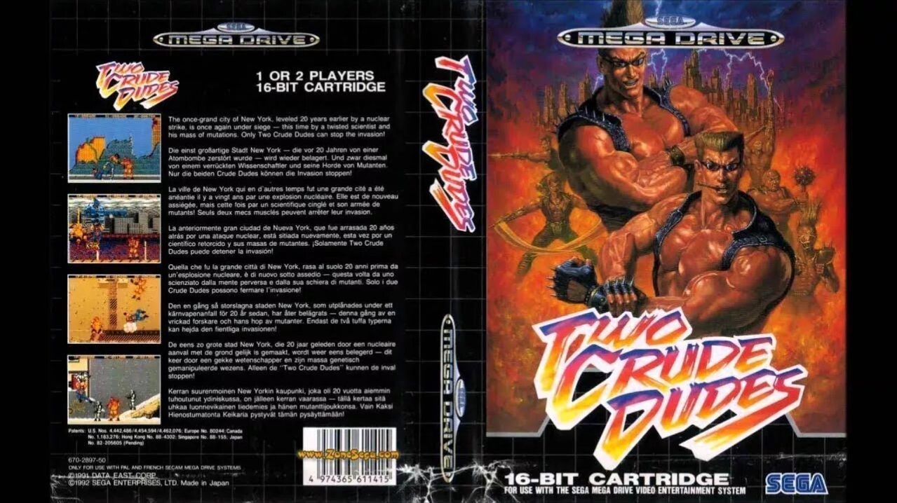 Sega Mega Drive 2 (Smd) 16-bit Crude Busters Полное Прохождение