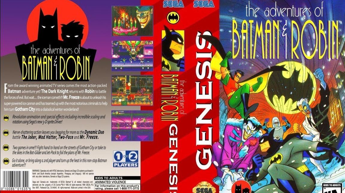 Sega Mega Drive 2 (Smd) 16-bit Batman and Robin The Adventures of Полное Прохождение