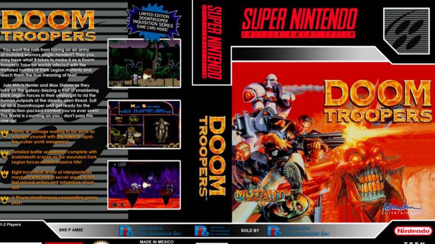 Super Nintendo (Snes) 16-bit Doom Troopers - Mutant Chronicles Полное Прохождение