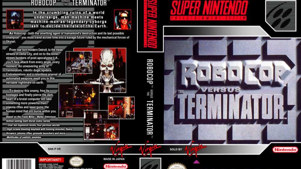 Super Nintendo (Snes) 16-bit Robocop VS Terminator Полное Прохождение