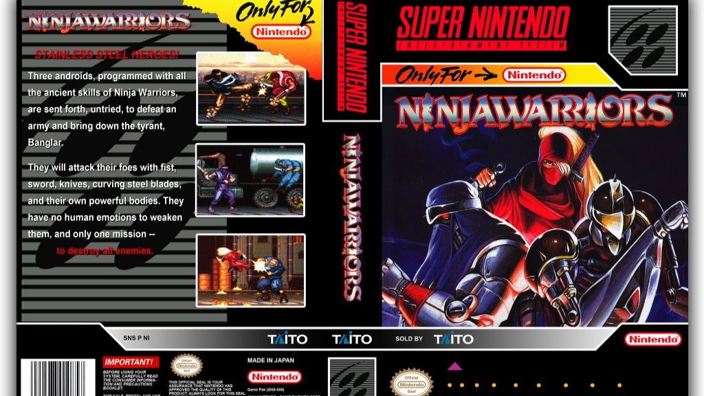 Super Nintendo (Snes) 16-bit Ninja Warriors Полное Прохождение
