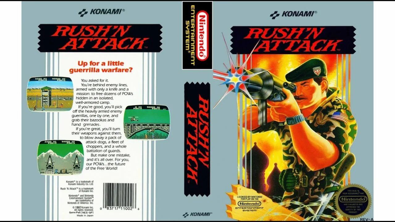 Dendy (Famicom,Nintendo,Nes) 8-bit Rush′n Attack (Green Beret, Russian Attack) Полное Прохождение