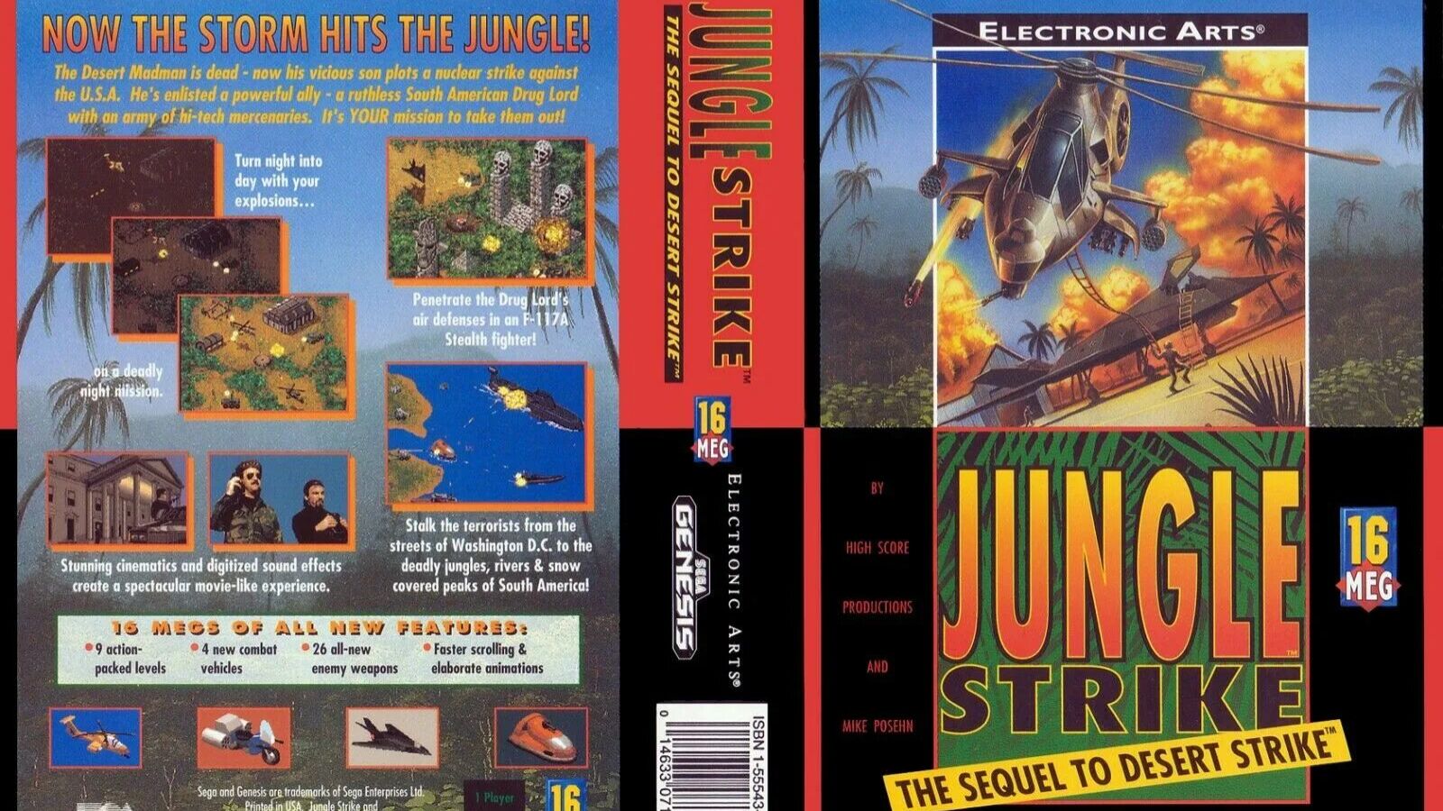 Sega Mega Drive 2 (Smd) 16-bit Jungle Strike Полное Прохождение