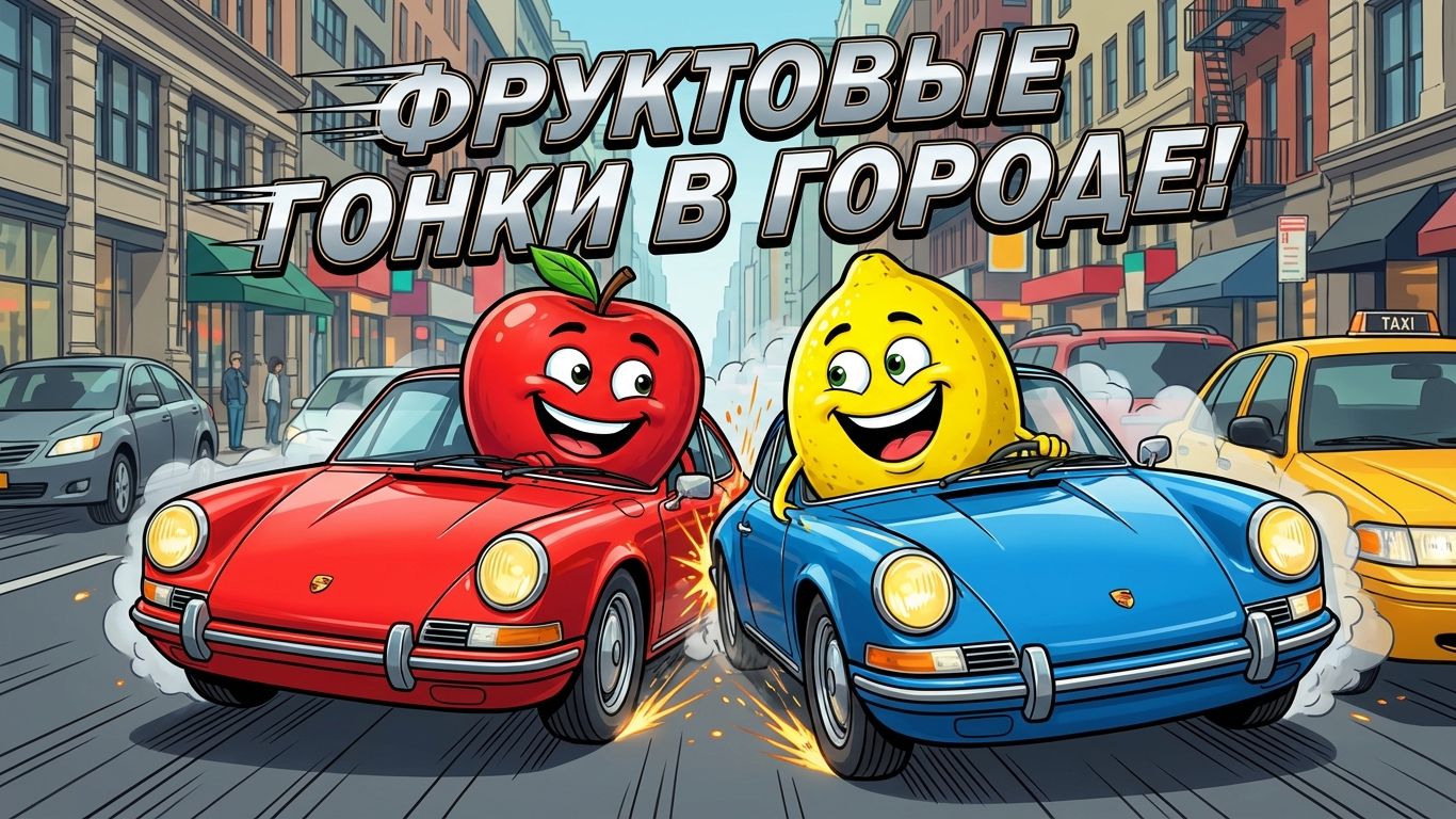 ВЕСЁЛЫЕ МАШИНЫ ДЕТЯМ / Мультики для детей про машинки/ ГОНКИ НА ДОРОГЕ