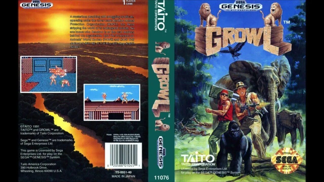 Sega Mega Drive 2 (Smd) 16-bit Growl (Runark) Полное Прохождение