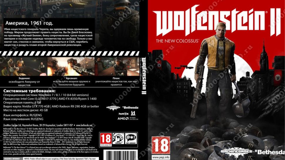 PS 4 Wolfenstein The New Colossus / Вольфенштейн 2 Новый Колосс Прохождение