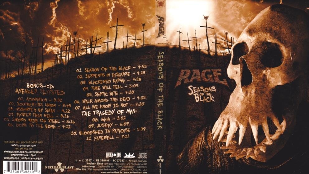 RAGE - ″Seasons Of The Black″ (Full Album) 2017