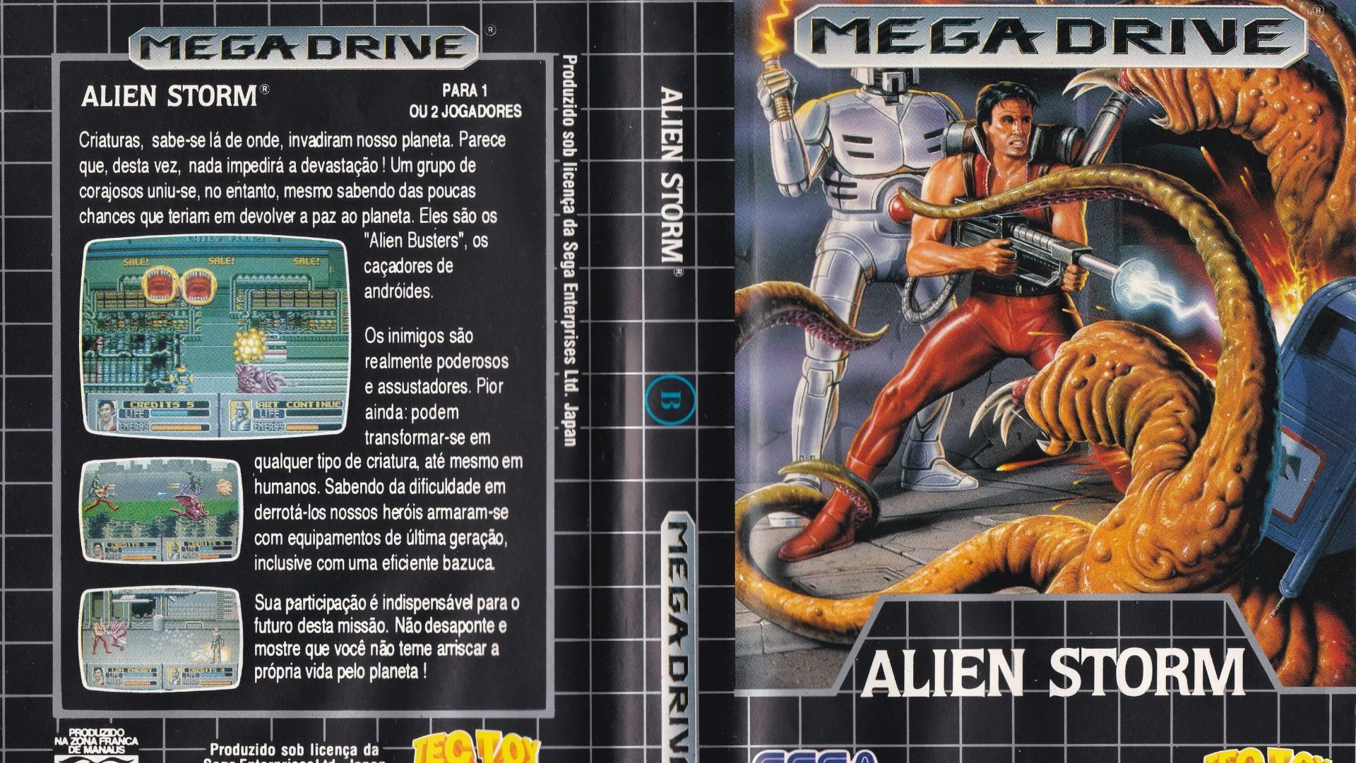 Sega Mega Drive 2 (Smd) 16-bit Alien Storm Полное Прохождение