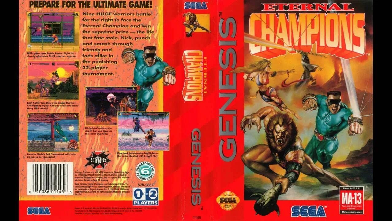 Sega Mega Drive 2 (Smd) 16-bit Eternal Champions Полное Прохождение