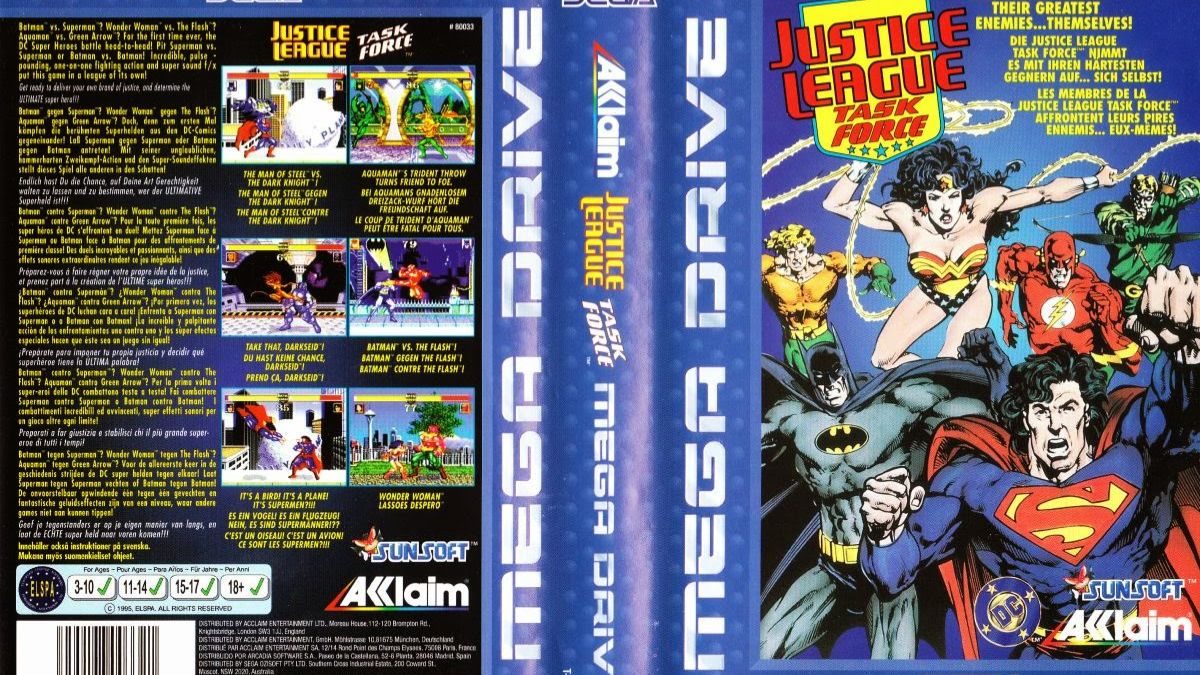 Sega Mega Drive 2 (Smd) 16-bit Justice League Task Force Полное Прохождение