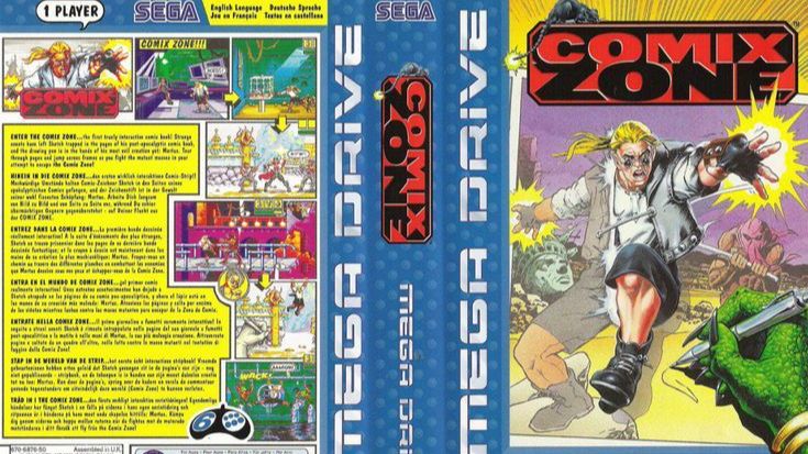 Sega Mega Drive 2 (Smd) 16-bit Comix Zone Полное прохождение