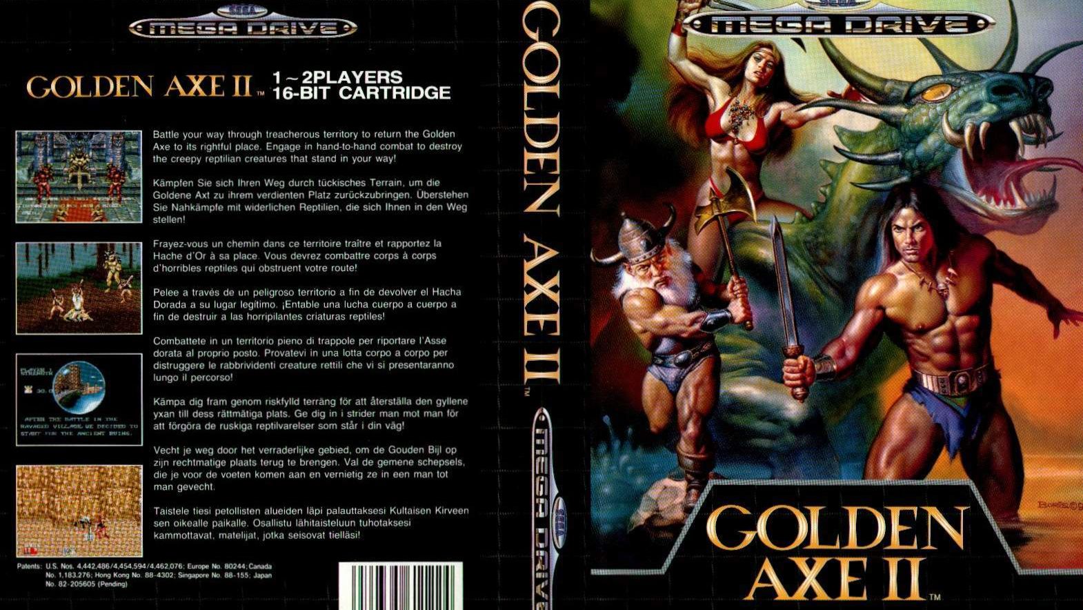 Sega Mega Drive 2 (Smd) 16-bit Golden Axe 2 часть Полное прохождение
