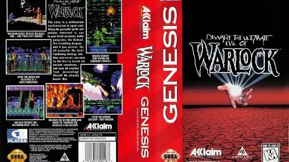 Sega Mega Drive 2 (Smd) 16-bit Warlock Полное Прохождение