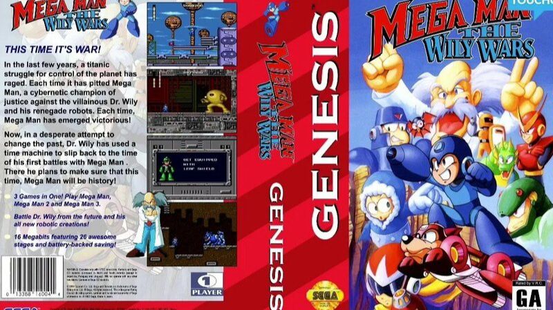 Sega Mega Drive 2 (Smd) 16-bit MegaMan (RockMan) 3 part Полное Прохождение