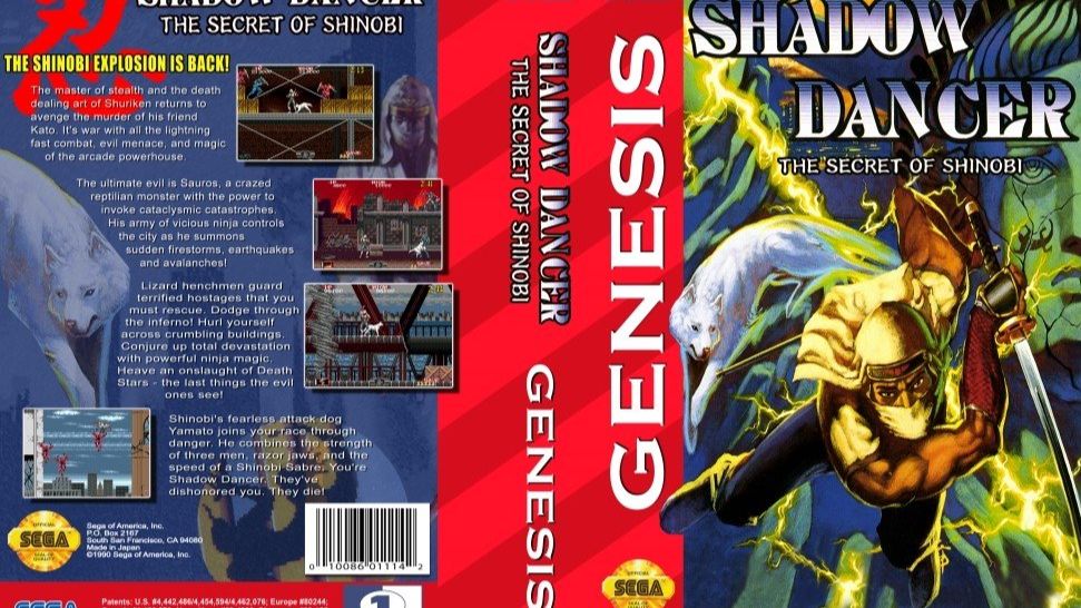 Sega Mega Drive 2 (Smd) 16-bit Shadow Dancer-The Secret of Shinobi Полное Прохождение