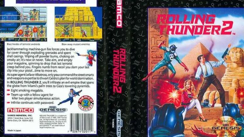 Sega Mega Drive 2 (Smd) 16-bit Rolling Thunder 2 Полное Прохождение