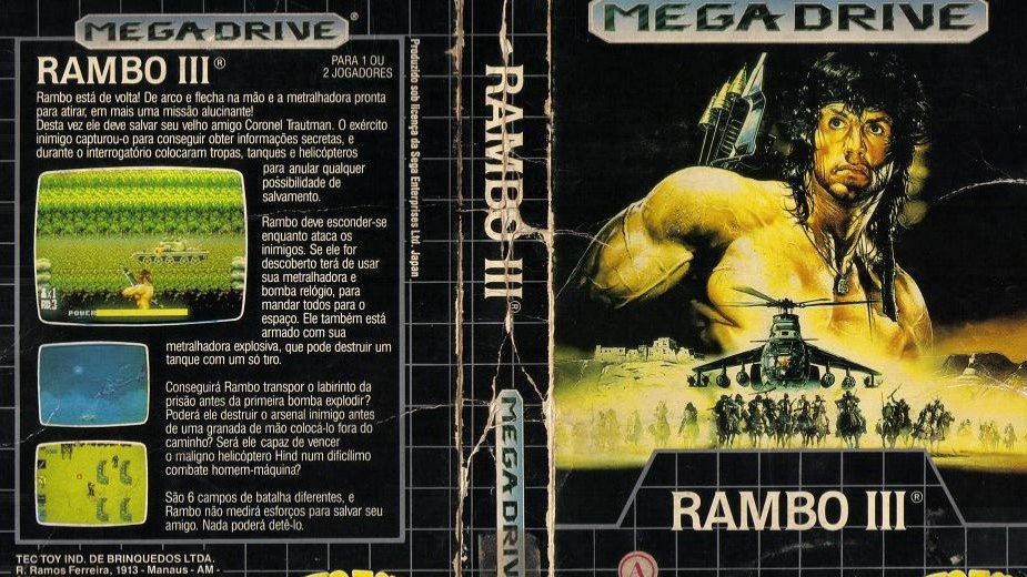 Sega Mega Drive 2 (Smd) 16-bit Rambo 3 Полное Прохождение (Без потерь)