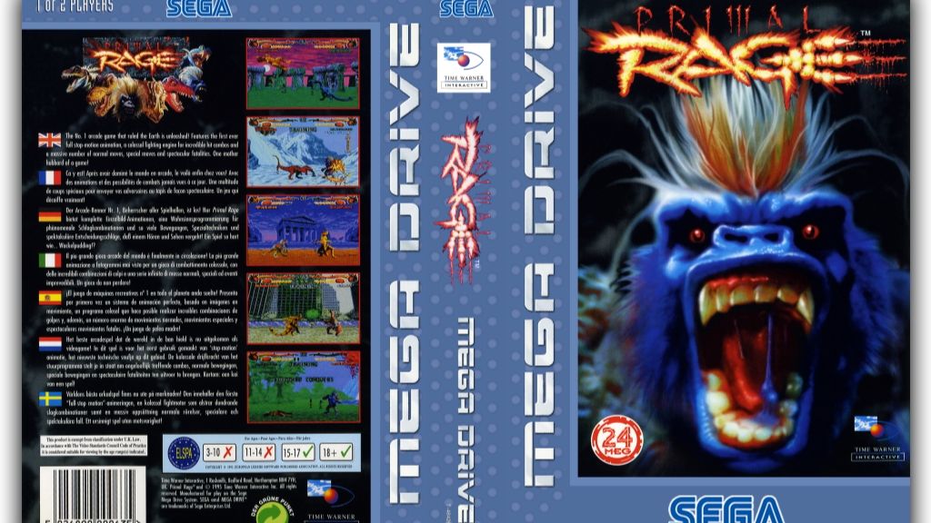 Sega Mega Drive 2 (Smd) 16-bit Primal Rage Полное Прохождение