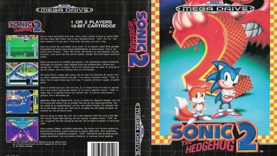 Sega Mega Drive 2 (Smd) 16-bit Sonic The Hedgehog 2 part Полное Прохождение
