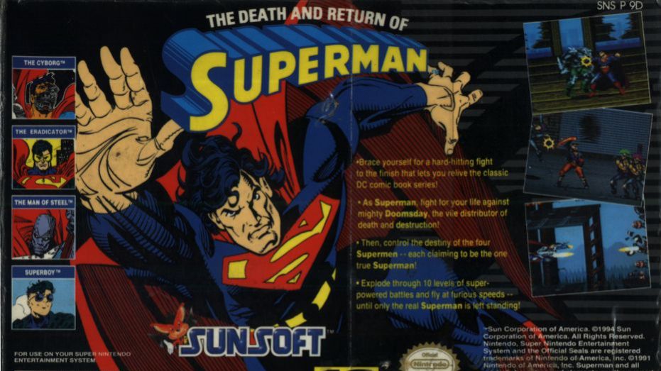 Sega Mega Drive 2 (Smd) 16-bit The Death and Return of Superman Полное прохождение