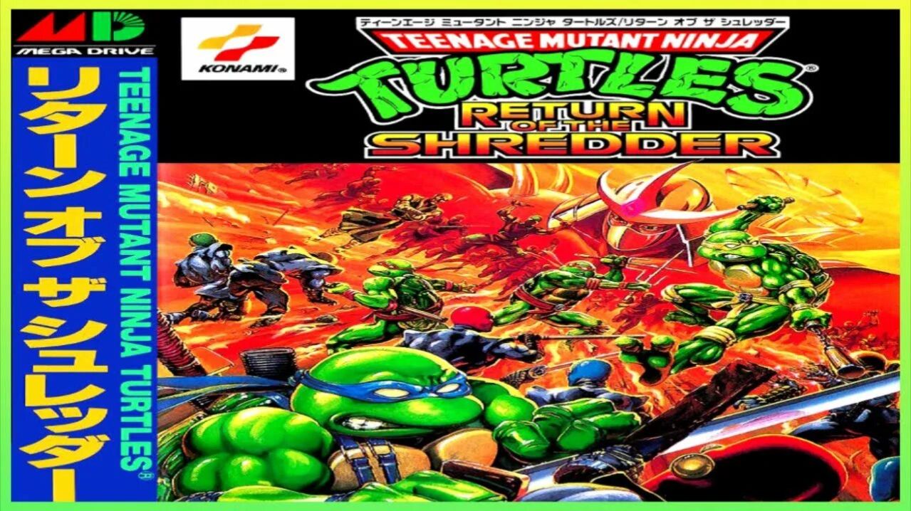 Sega Mega Drive 2 (Smd) 16-bit Teenage Mutant Ninja Turtles Return of the Shredder Long play