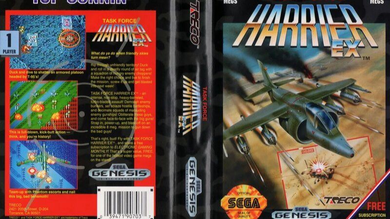 Sega Mega Drive 2 (Smd) 16-bit Task Force Harrier EX Полное Прохождение