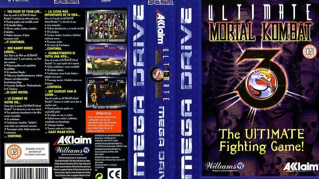 Sega Mega Drive 2 (Smd) 16-bit Mortal Kombat 3 Ultimate Прохождение