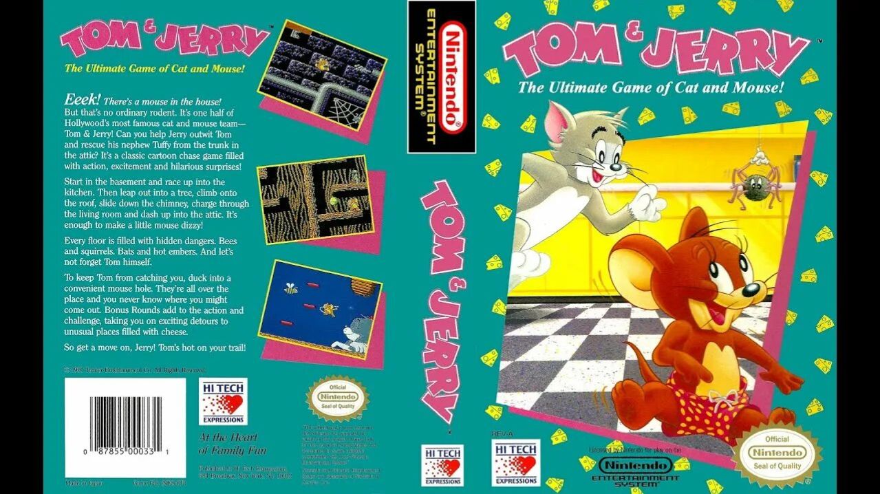 Dendy (Famicom,Nintendo,Nes) 8-bit Tom and Jerry (and Tuffy) Полное Прохождение