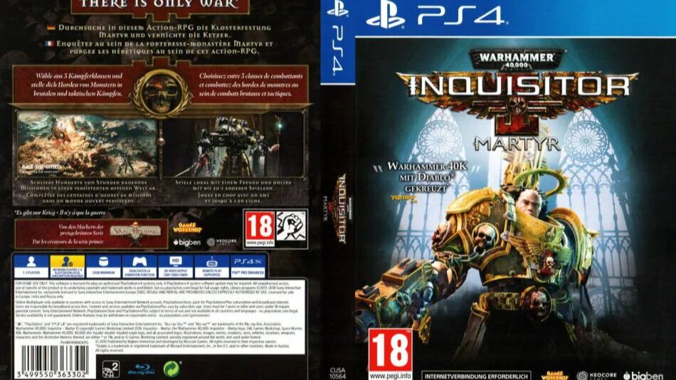 PS 4 Warhammer 40,000 Inquisitor Martyr Прохождение