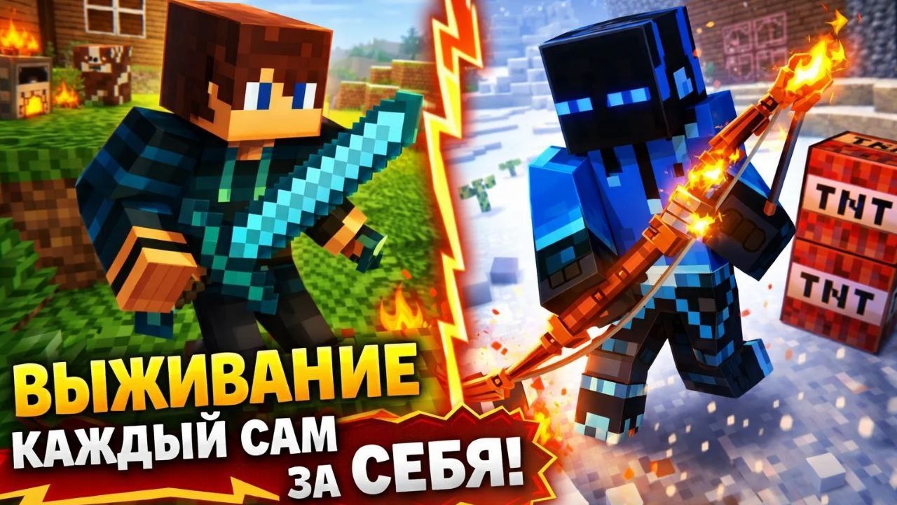 Выжывание каждый сам за себя в майнкрафт