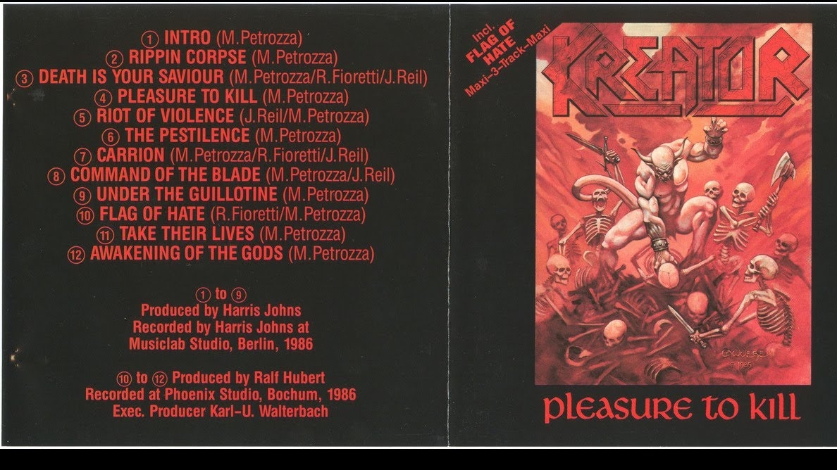 KREATOR - ″Pleasure To Kill″ (Full Album) 1986
