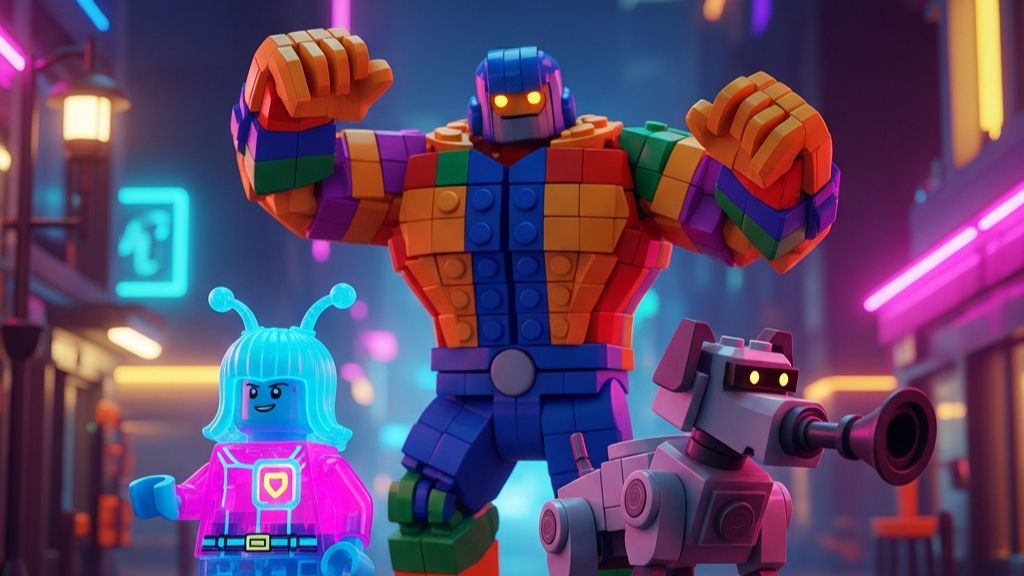 🧱⚡ LEGO: ЦВЕТОВОЙ ШТОРМ | Neon &amp; Brix Adventures
