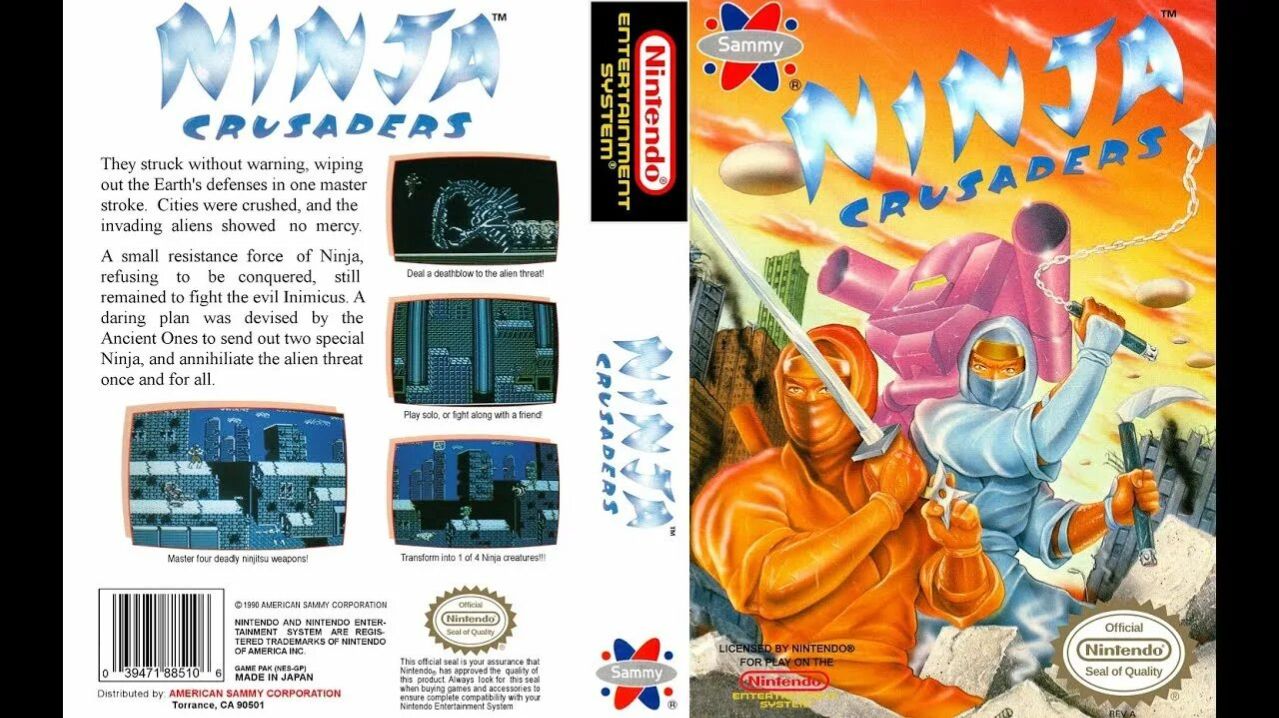 Dendy (Famicom,Nintendo,Nes) 8-bit Ninja Crusaders Прохождение