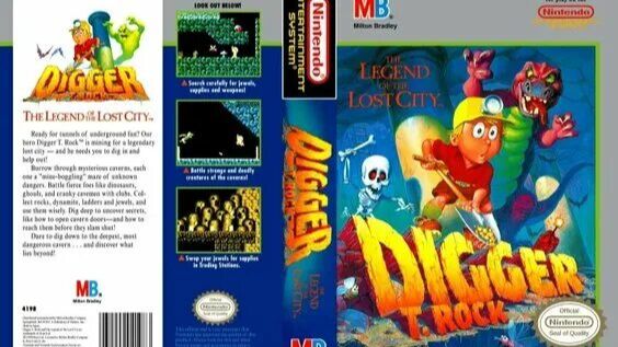 Dendy (Famicom,Nintendo,Nes) 8-bit Digger The Legend of the Lost City Прохождение