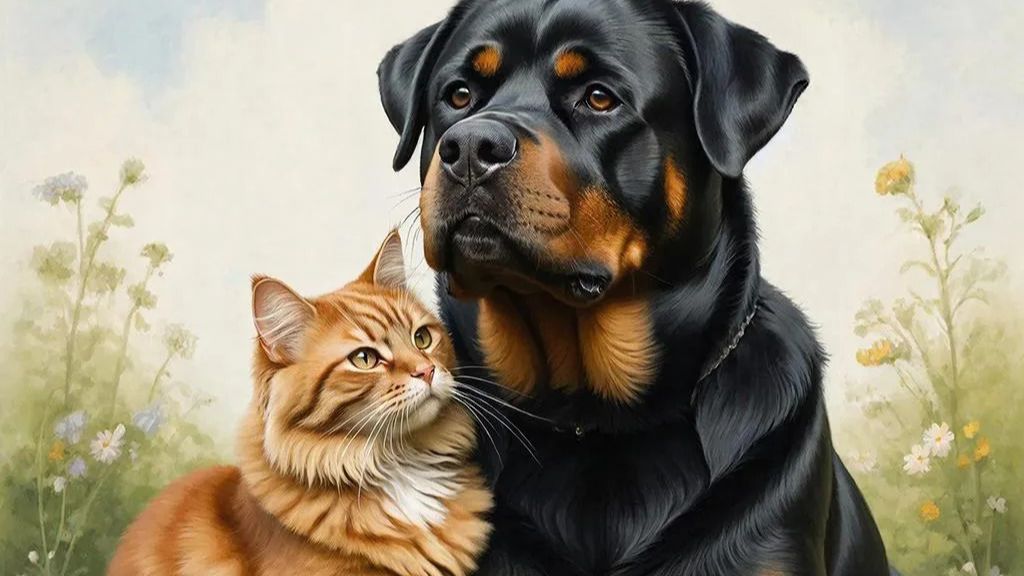 Кошки. Собаки.