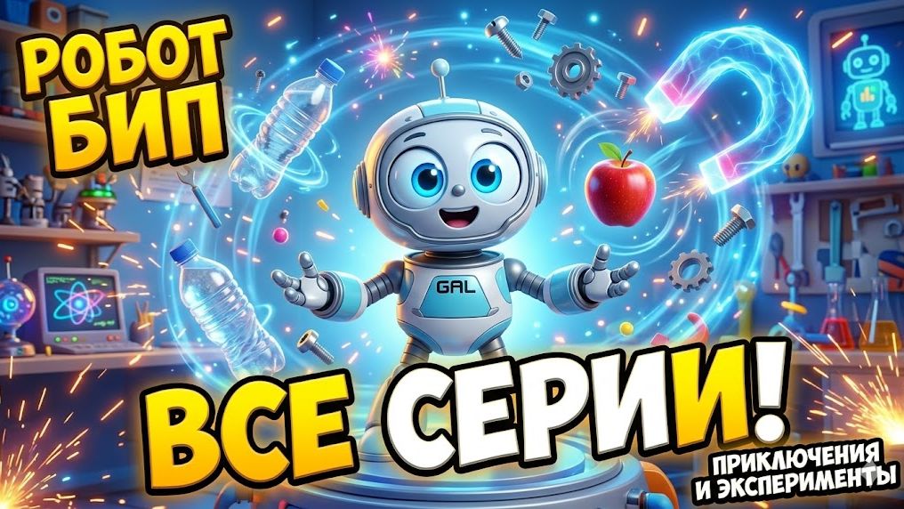 Все серии мультфильма про робота Бипа 🤖 | Приключения и эксперименты Бипа