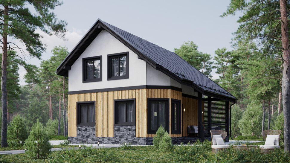 Каркасный дом ″Тиль″ 9х6 112 м²