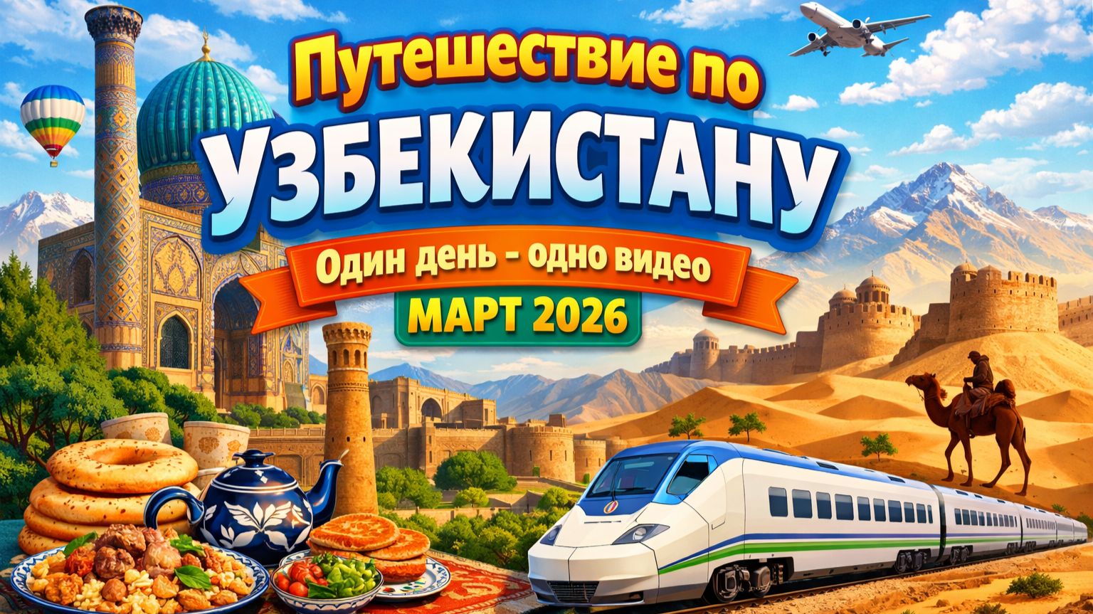 Путешествие по Узбекистану март 2026