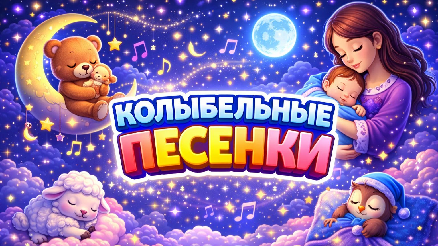 Колыбельные песенки 🌙 мультики для сна