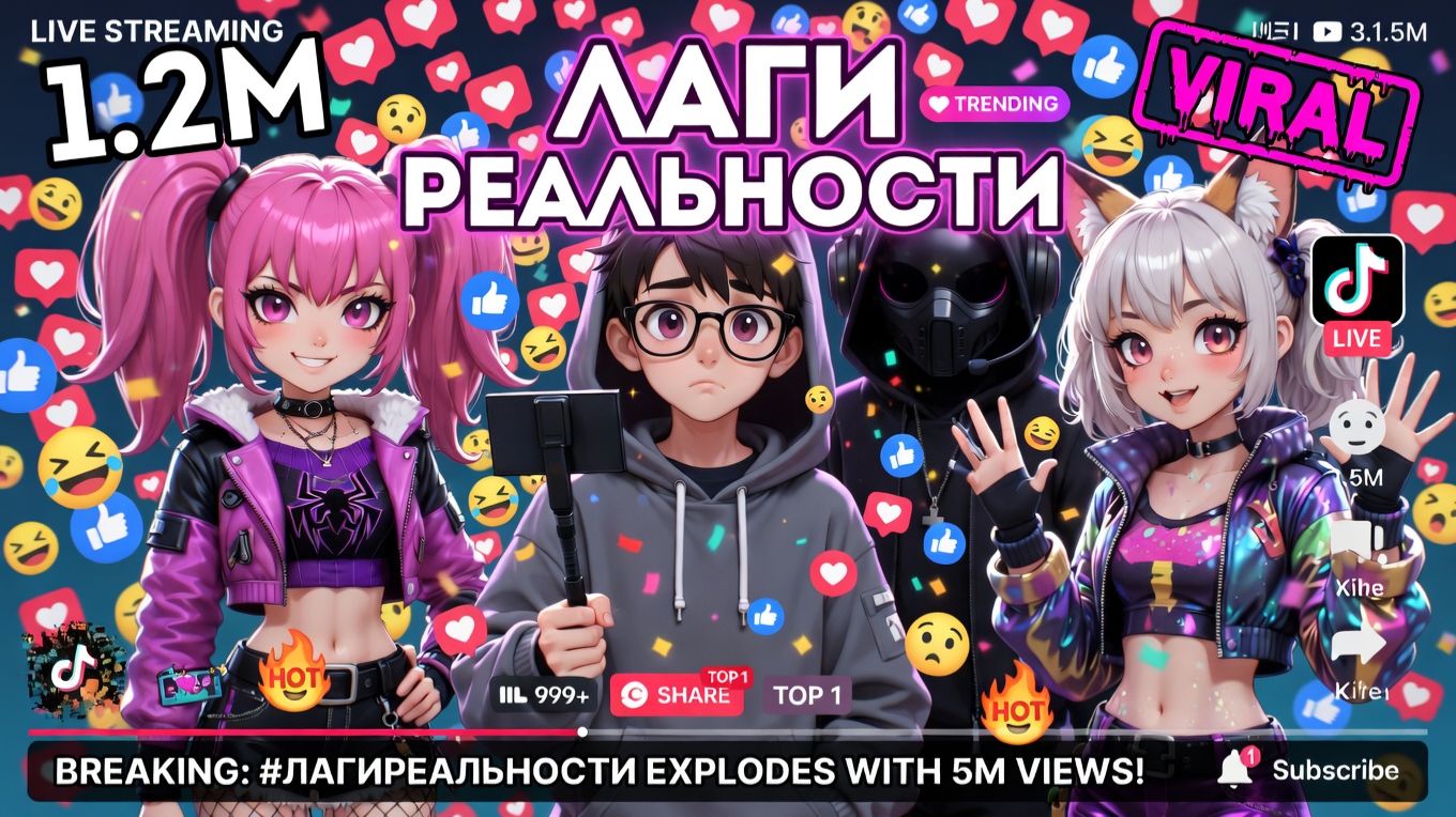 ЛАГИ РЕАЛЬНОСТИ  Cгенерировано с помощью GROK