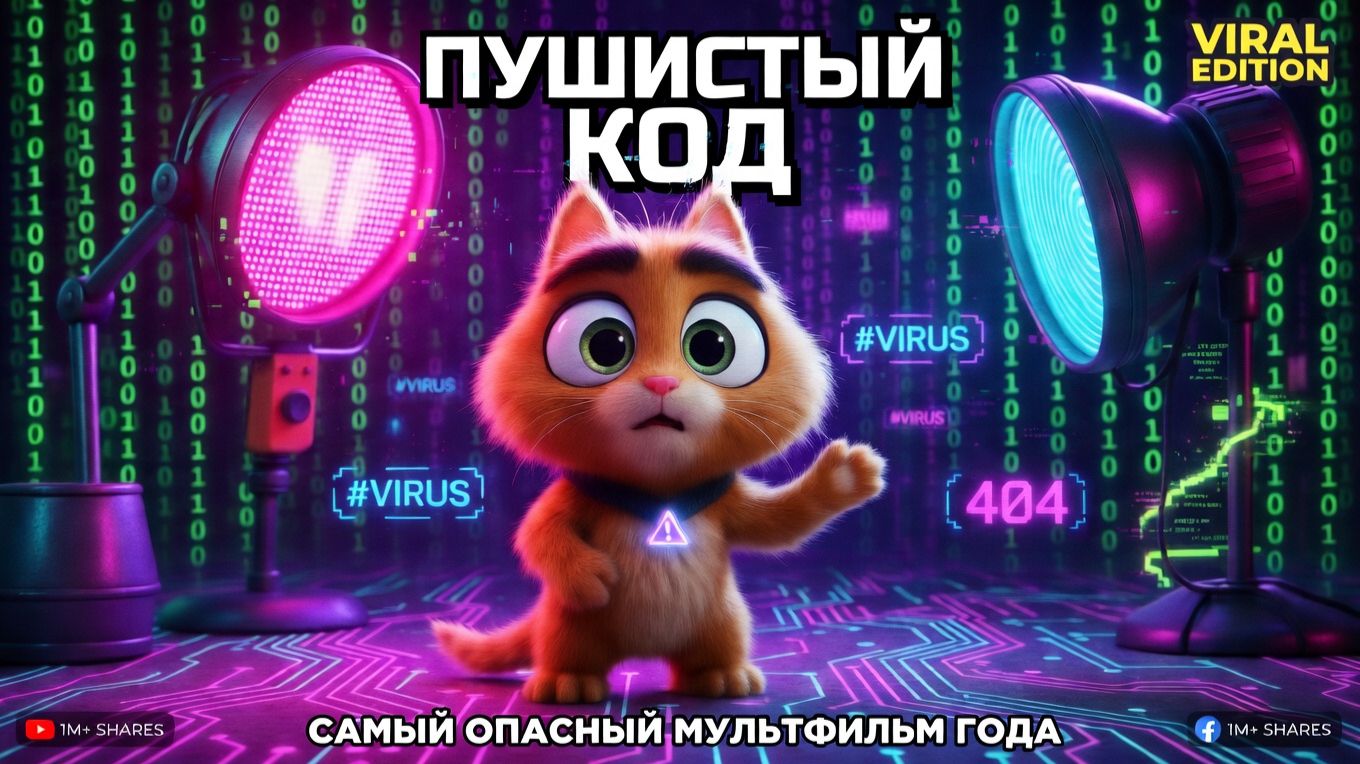 «Пушистый код»  Cгенерировано с помощью GROK