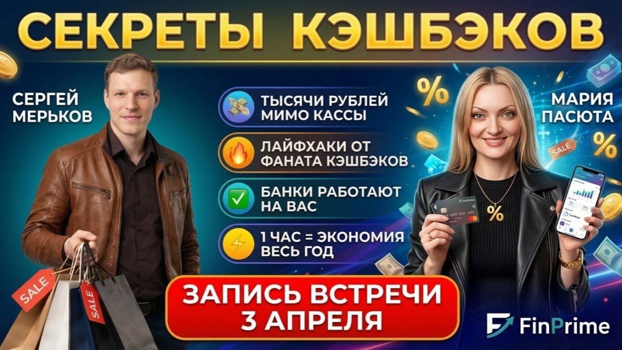 Зарабатывай на кэшбэках!