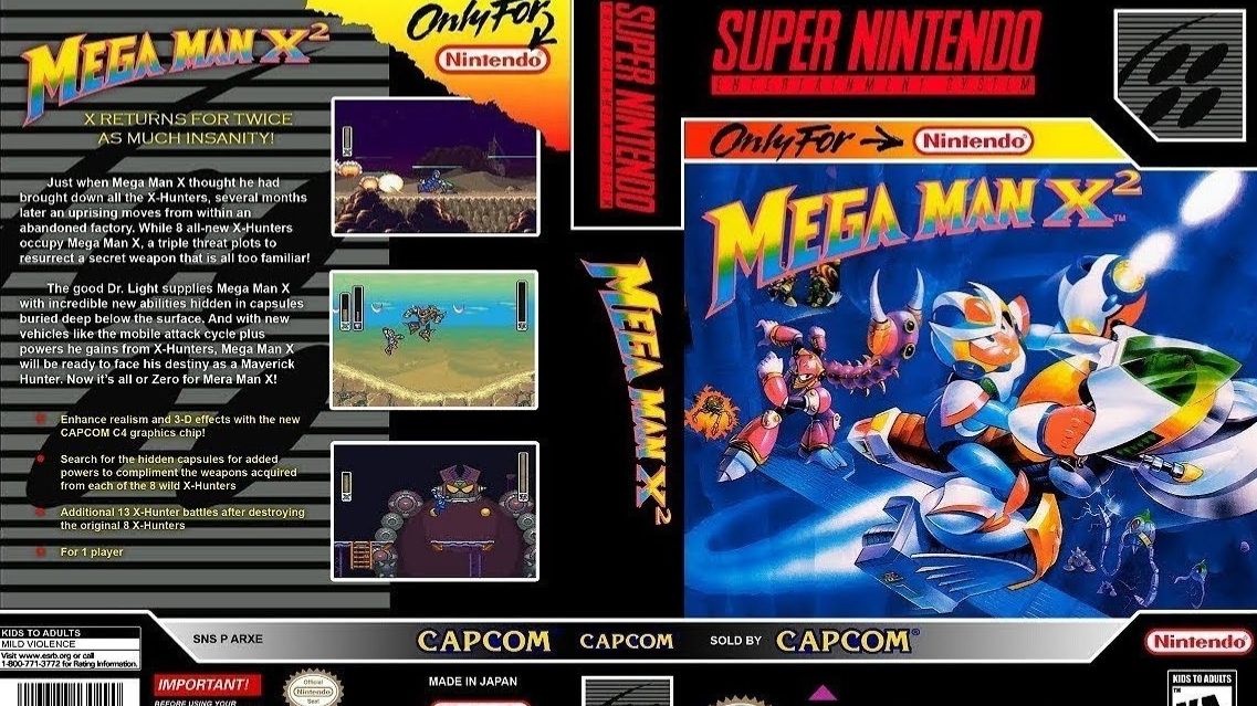 Super Nintendo (Snes) 16-bit Mega Man X2 / Мега-Человек X2 Прохождение /