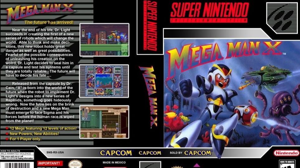 Super Nintendo (Snes) 16-bit Mega Man X1 / Мега-Человек X1 Прохождение / Long Play