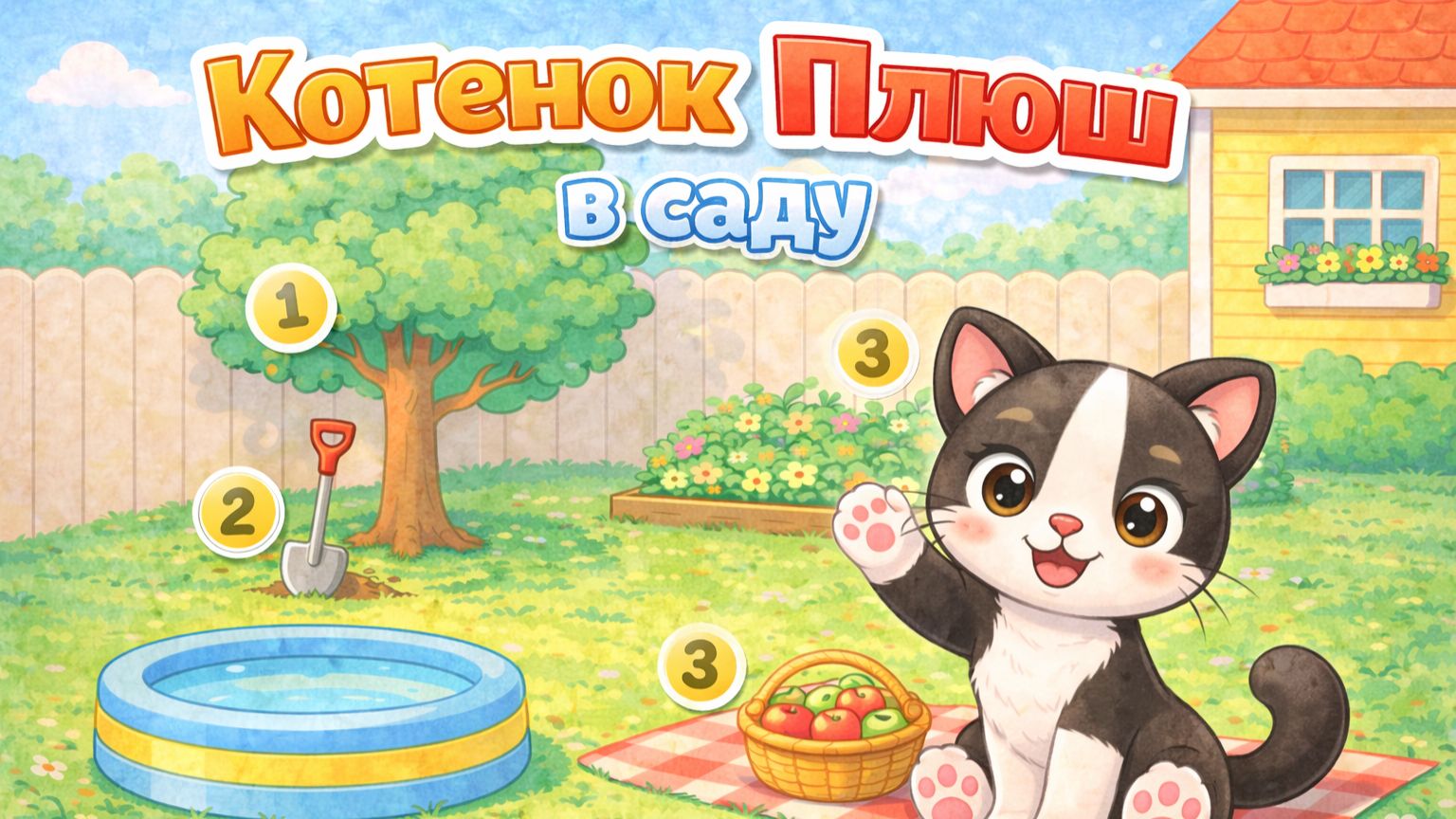 Котенок Плюш | мультики для детей | развивашки