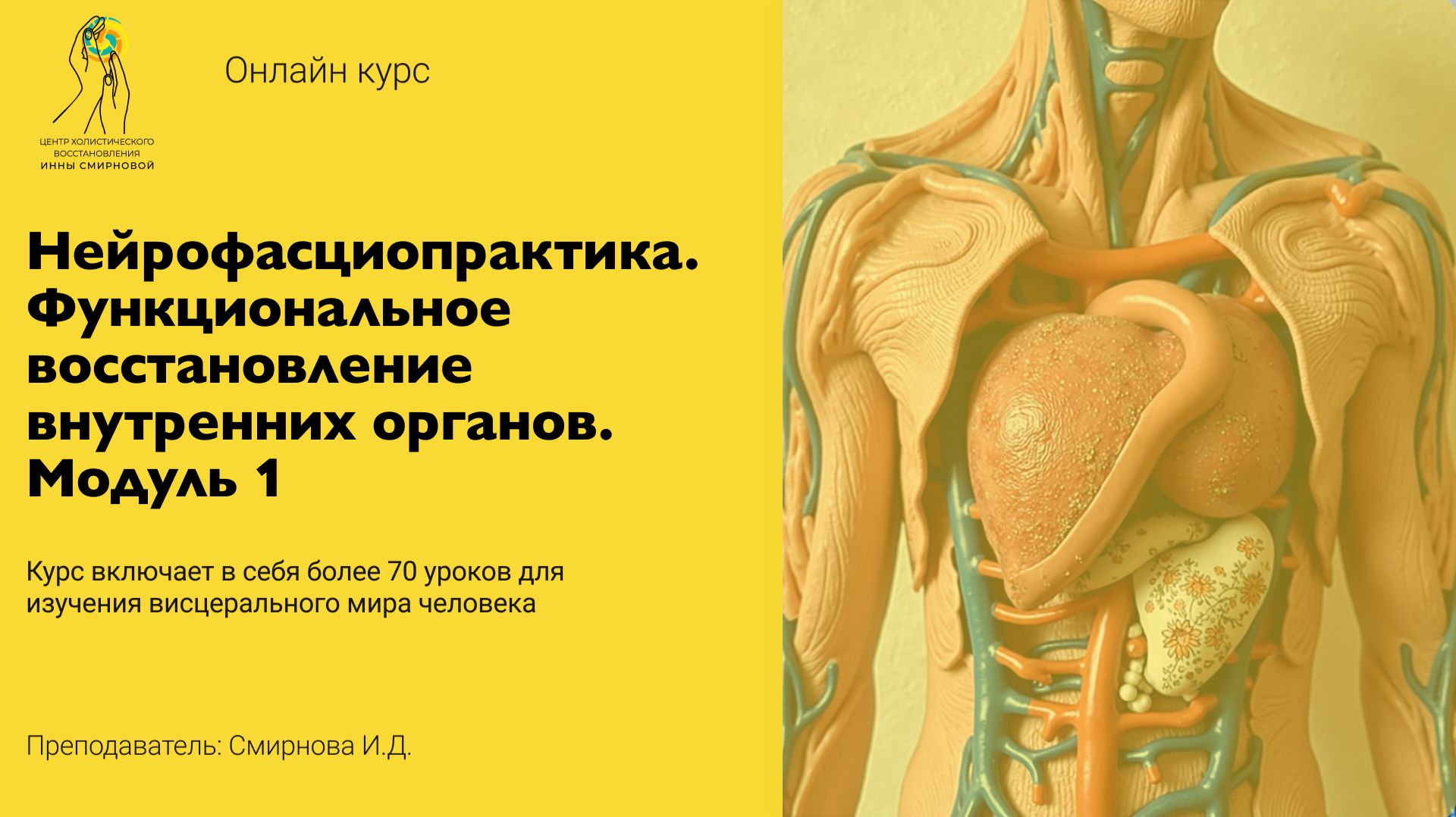ОНЛАЙН-СЕМИНАР ″Нейрофасциопрактика. Функциональное восстановление внутренних органов. Модуль 1″