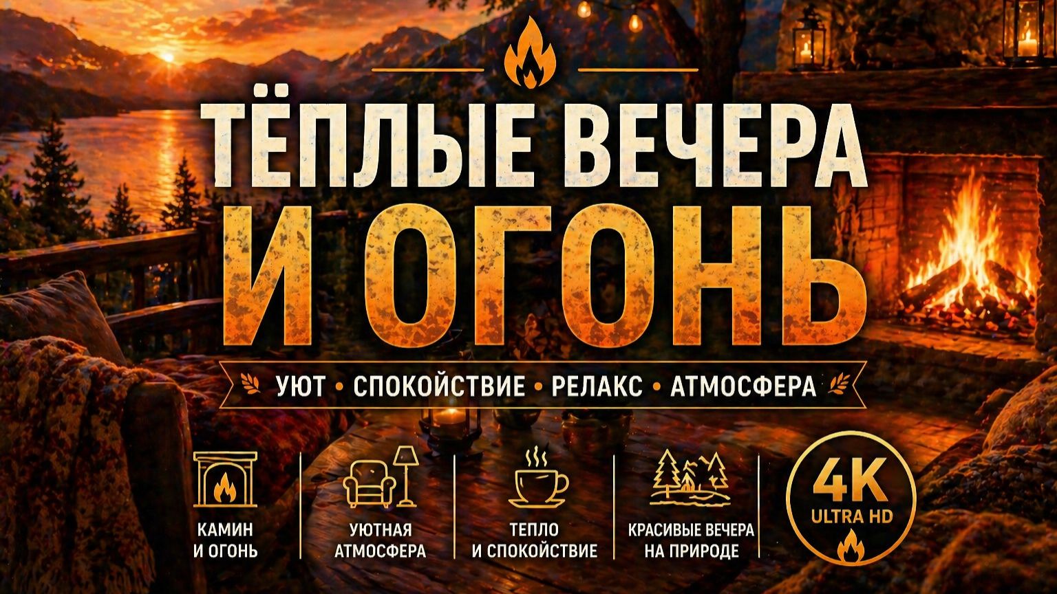 КАМИН, ОГОНЬ, УЮТ